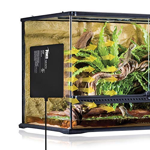 iPower 8 by 12-Inch Reptile Heat Mat Under Tank Heater Terrarium Heating Pad Ideal for Spider Snake Tarantula Hermit Crab Turtle, Black - size: 8 X 12 Inch, style: 1 Pack