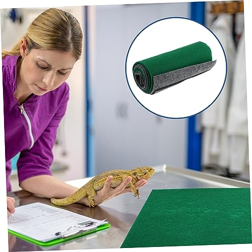 DECHOUS 4pcs Reptile Carpet for Terrarium Absorbent Mat Bedding for Lizard Snake Tortoise Comfortable Washable Substrate Mats for Reptiles