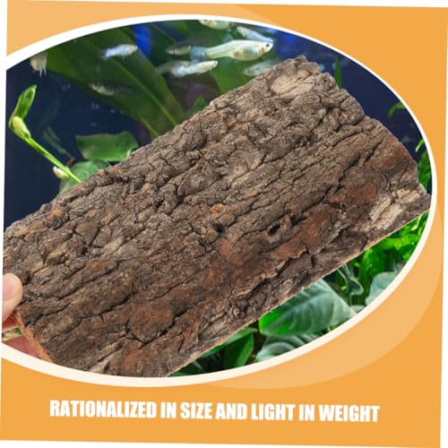3pcs Bark Backdrop for Reptile and Fish Tanks Lightweight Terrarium Background Easy to Install Decor for Turtles Lizards and Amphibians