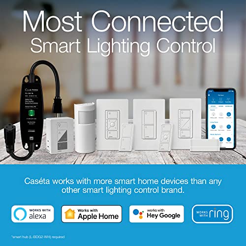 Lutron Caseta Outdoor Smart Plug Weatherproof+ and Pico Smart Remote, for Landscape and String Lighting, P-PKG1OUT-BL, Black - style: Outdoor Smart Plug and Pico Smart Remote