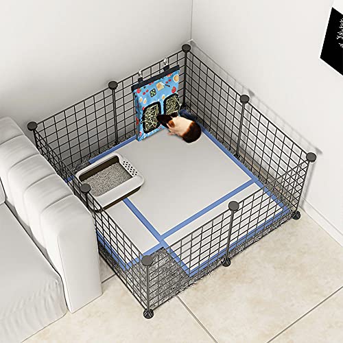 Guinea Pig Hay Feeder, Hanging Rabbit Hay Feeder Bag for Guinea Pigs Bunnies Chinchillas. Camoblue - color: Camoblue