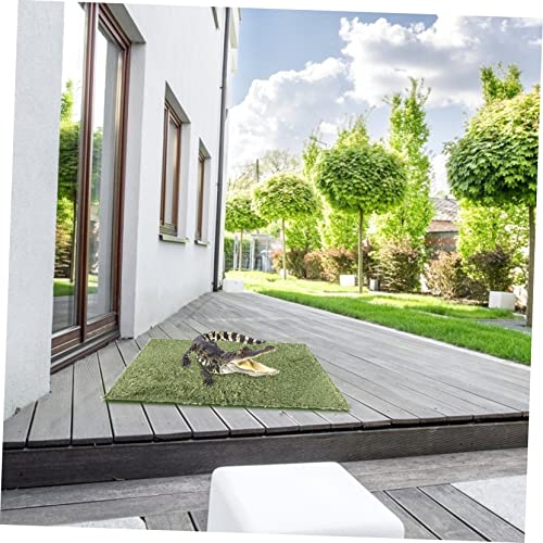 TOYANDONA 2Pcs Moss Reptile Carpet Substrate Liner for Terrarium Durable and Washable Habitat Mat for Snakes Lizards Turtles and Amphibians for Bearded Dragon and Crested Gecko
