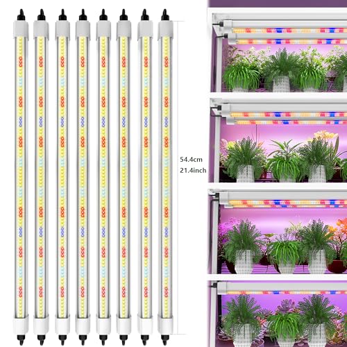 FARMLITE Grow Lights for Indoor Plants Full Spectrum Grow Light Strips for Indoor Plants Grow Lamp Led Seeding Grow Light (8 Pack) - size: 8 Pack