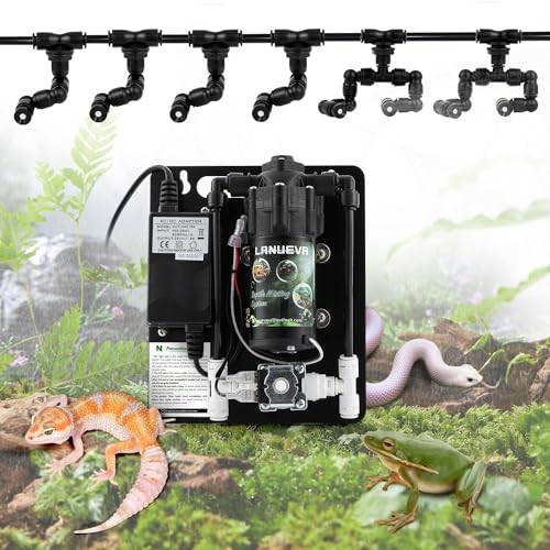 LANUEVA 2.5L Reptile Fogger + Reptile Misting System with Return Valve