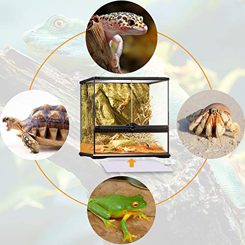 Aiicioo UVB Bulbs UVB Light Heat Bulb for Reptiles and Reptile Heat Pad with Thermostat 16W Bearded Dragon Tank Hermit Crab Tortoise Habitat Accessories