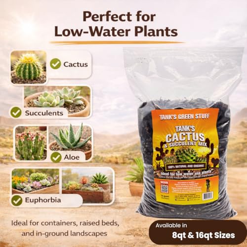 Tanks Cactus and Succulent Mix 8 qt Bag - size: 8 Quart Bag