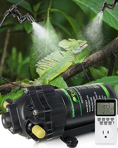 Reptile Mister Automatic Misting System with 8 Fine Mist Nozzles