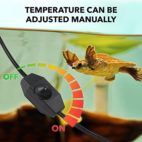 BN-LINK Reptile Heating Pad 6"X8" with Adjust Knob and Thermostat Controller
