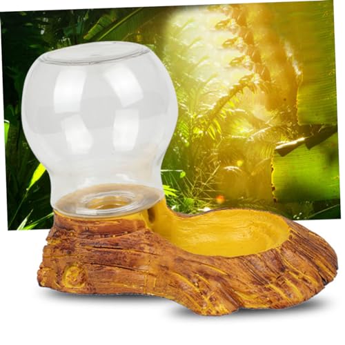 DECHOUS Amphibians Reptile Automatic Water Feeder Smooth Surface Drinking Fountain for Tortoise Lizard Other Reptiles Easy Clean Resistant Durable Design