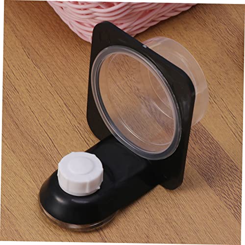 4pcs Reptile Food and Water Bowl Black Feeding Dish for Lizards Geckos Turtles and Frogs Easy to Clean Space-Saving Design for Tanks and Boxes - size: Size 2