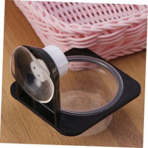 4pcs Reptile Food and Water Bowl Black Feeding Dish for Lizards Geckos Turtles and Frogs Easy to Clean Space-Saving Design for Tanks and Boxes - size: Size 2