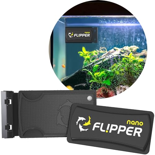 - Flipper Nano Aquarium Algae Cleaner For Glass Tanks Only Upto 1/4-Inch … - size: 1 count (Pack of 1)
