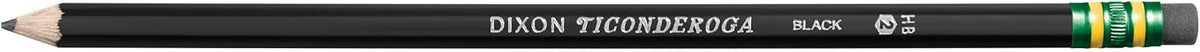 Ticonderoga Wood-Cased Pencils, Pre-Sharpened, 2 HB Soft, Black, 10 Count