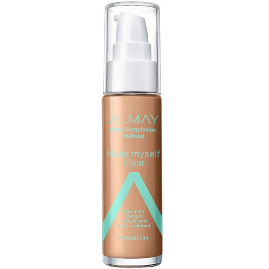 Almay Clear Complexion Makeup, Matte Finish Liquid Foundation With Salicylic Acid, Hypoallergenic, Cruelty Free, -Fragrance Free