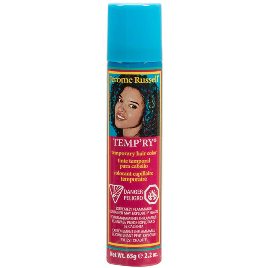 Jerome Russell Temporary Hair Color Spray, Blue - Intense Spray-On Temporary Hair Color, Fast-Drying, Non-Sticky, Travel Size Ha