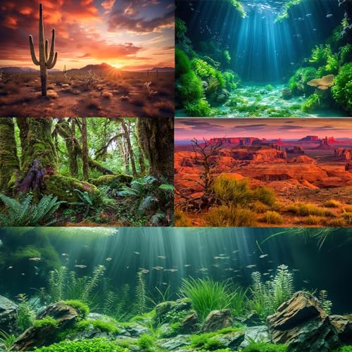 Reptile Habitat Background Blue Sky Rock Mountain Gobi Terrarium Background Helicopter Alpine Mountain Landscape Aquarium Background Desert Blue Sky Mountain Fish Tank Background Vinyl 30x12in - color: Rock Gray, size: 30(W)x12(H)in