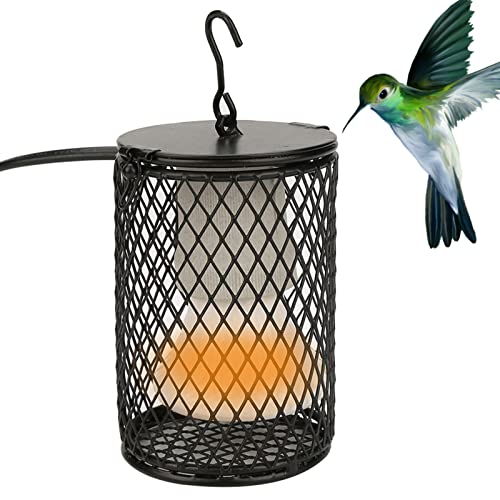 Ceramic Heat Lamp Bulb with Lampshade, 100W Infrared Emitter Heater Lamp Bulbs for Pet Brooder Coop Chicken Lizard Snake Aquarium, with Power Switch&Anti-Biting Hanging Hook