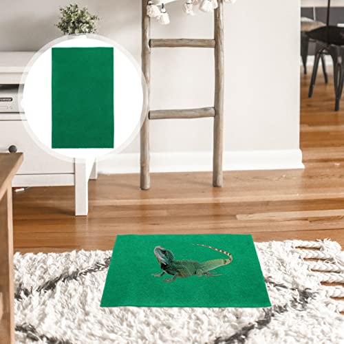 SUPVOX 2pcs Reptile Carpet Snake Bedding Tortoise House Supplies Washable Reptile Substrate Liner