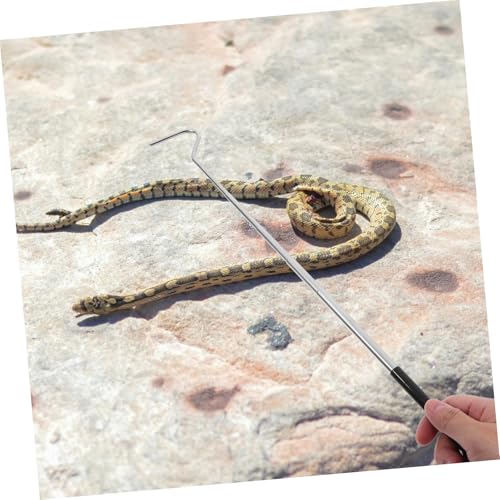 BESPORTBLE Stainless Steel Snake Hook Retractable Telescopic Snake Hooks for Handling Professional Catching Tool for Reptiles