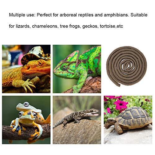 Artificial Reptile Climbing Branch | 9.84ft Bendable Rattan Vine for Lizards/Chameleons/Tree Frogs | Flexible Jungle Environment Decor with Suction Cups (L(330 X 184mm / 12.99 X 7.24in)) - size: L(330 X 184mm / 12.99 X 7.24in)