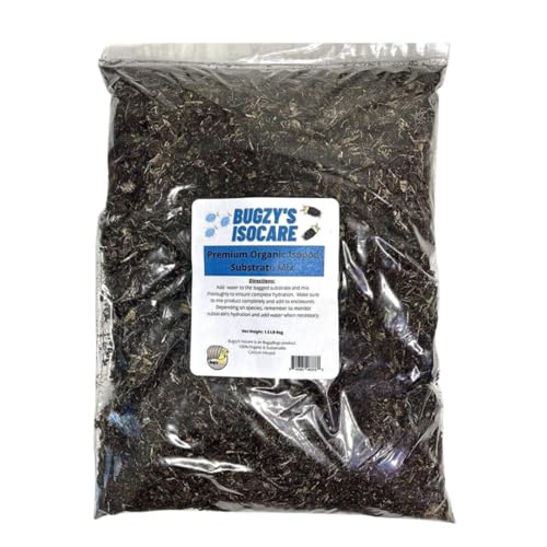 BugzyBugs Isopod Bioactive Substrate Mix Nutrient-Rich Vivariums and Terrarium Substrate Mix (10 Quart)