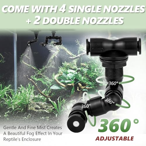 LANUEVA 2.5L Reptile Fogger + Reptile Misting System（with Timer）