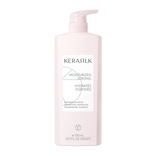 Kerasilk Repairing Shampoo |Deeply Nourishes & Moisturizes | Reduces Breakage & Prevents Further Damage | For Dry, Stressed & Da