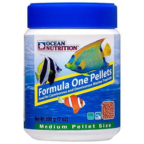 Ocean Nutrition Fish Food - Tropical Fish Food, Soft Moist Sinking Pellets, High Protein(41%) Guppy Fish Food, Fish Food Flakes Alternative, 7 oz (200 g), Medium Pellet - size: 7 Ounce (Pack of 1), style: Medium Pellet
