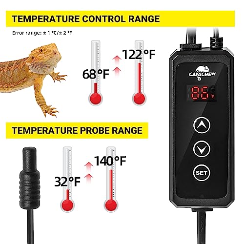 Dimming Thermostat Reptile with 50 Gallon Reptile Tank