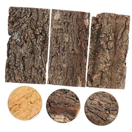 Ipetboom 6pcs Bark Decorative Background for Aquarium and Reptile Tanks Lifelike Terrarium Wall Decor for Bearded Dragons Frogs and Snakes