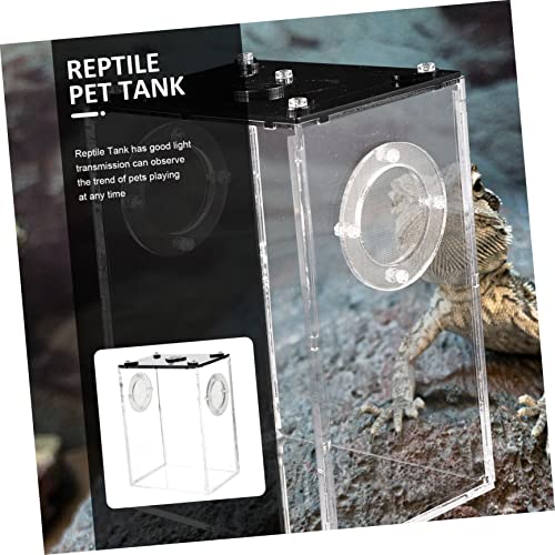 Reptile Tank Accessories Acrylic Cage for Breeding Box Observation Window