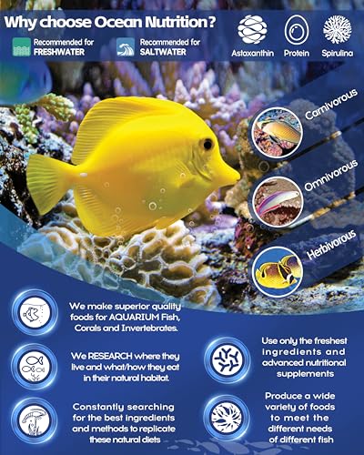 Ocean Nutrition Fish Food - Tropical Fish Food, Soft Moist Sinking Pellets, High Protein(41%) Guppy Fish Food, Fish Food Flakes Alternative, 7 oz (200 g), Medium Pellet - size: 7 Ounce (Pack of 1), style: Medium Pellet