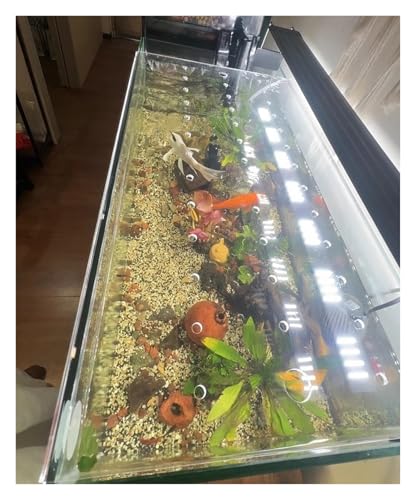 Cat-Proof Aquarium Anti-Jump Cover, Acrylic Terrarium Lid for Fish Tanks, Top Mount Hood with Vent Hole, Fits 8-20 Inch Aquariums (L40xW20cm/15.7x7.9in) - size: L35xW30cm/13.8x11.8in