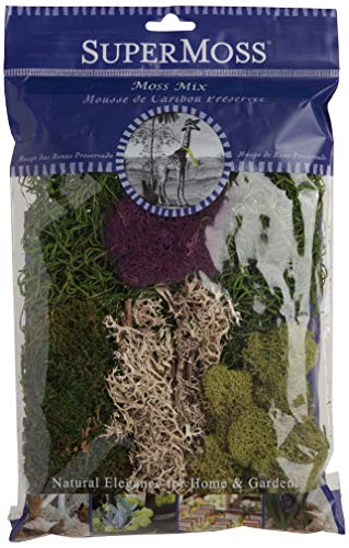 SuperMoss (23310) Moss Mix - Best Sellers, 80.75 Cubic Inch Bag (Appx. 2 Ounce) - color: 0, size: 80.75 in3 Bag (Appx. 2oz)