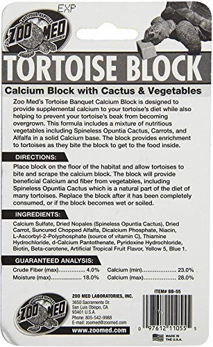 Zoo Med Tortoise Banquet Block 5 oz - Pack of 4