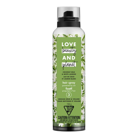 Love Beauty Planet Coconut Milk White Jasmine Hair Spray, Medium Hold & Volume 6.8 Oz