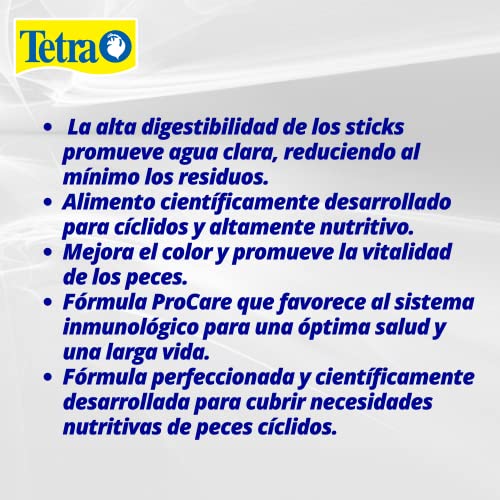 Tetra TetraCichlid Floating Cichlid Sticks 11.3 Ounces, Pond Fish Food, Nutritionally Balanced (Pack of 2) - size: 11.3 Ounce (Pack of 2)