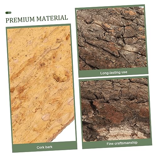 Ipetboom 6pcs Bark Decorative Background for Aquarium and Reptile Tanks Lifelike Terrarium Wall Decor for Bearded Dragons Frogs and Snakes