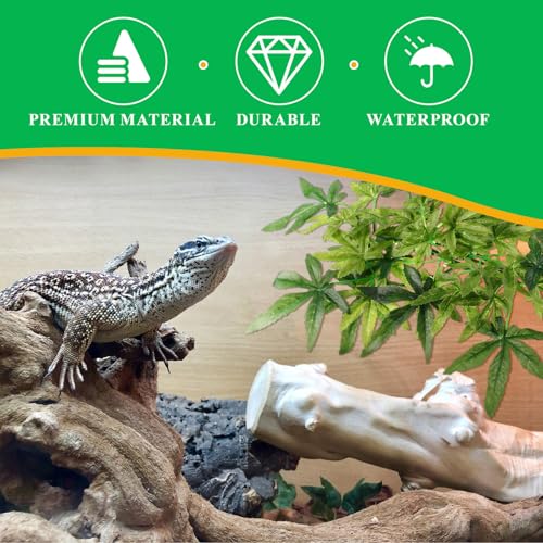 Gadpiparty Artificial Reptile Plants Terrarium Cactus Decor for Lizard Gecko Habitat Fish Tank Decoration Plastic Resin Fake Plant Ornament with Stable Base for Aquarium and Pet Enclosure