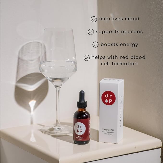 Drop Supplements Liquid Elderberry Drops and Vitamin B12 Drops Bundle