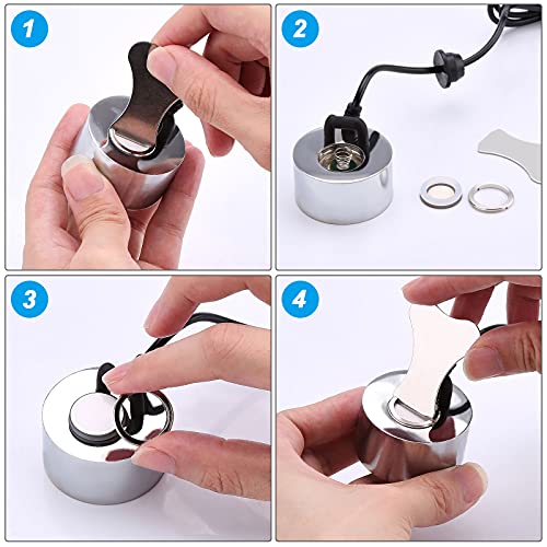 FITNATE 350ml/H Mist Maker, Stainless Steel Mist Maker Fogger for Water Fountain Pond Rockery, with Removable Splash Guard, Atomized Disc and Changing Tools