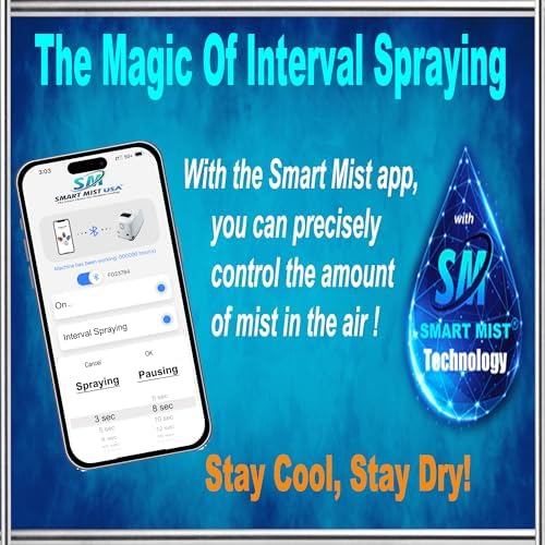 App Controlled High Pressure Misting Mister System Kit 1000 PSI Stainless Steel Tubing DIY Patio Greenhouse (100' w/ 50-008" Nozzles for Most Hot Climates, Stainless Steel) - style: 100' w/ 50- 008" Nozzles For Very Hot Dry Climates