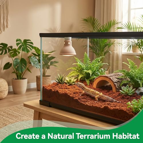 7 Pcs Organic Coconut Fiber Substrate, Biodegradable 100% Natural Coco Soil Brick, Multipurpose Eco-Friendly Terrarium Bedding for Reptiles, Tortoise, Bearded Dragon, Gecko, Snake & Amphibians - size: 7 Pcs