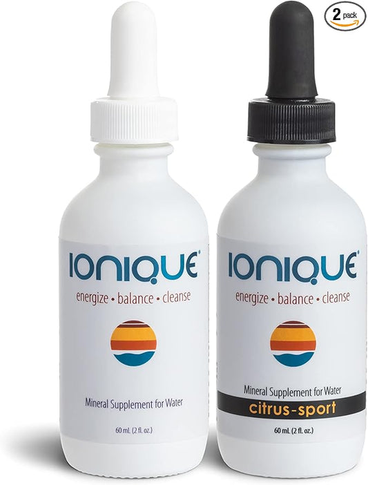 Mineral Supplement for Water - Make Ultra-Premium Mineral Water - Magnesium, Trace Mineral & Electrolyte Hydration System, Mineralize Filtered and RO Water, Two 2 oz Bottles of Liquid Drops