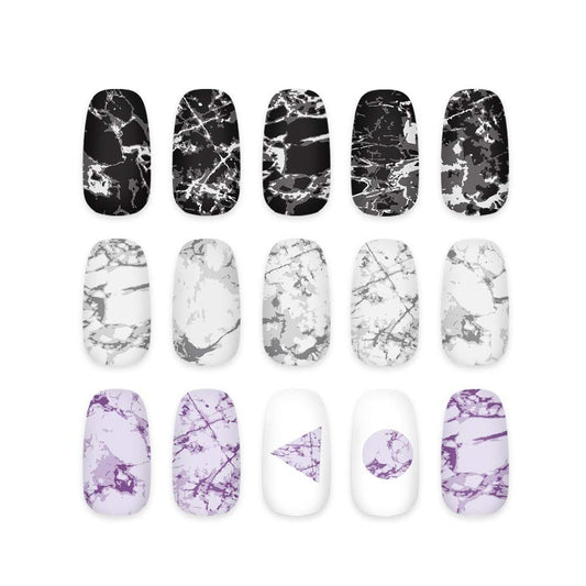 Kads Nail Art Stamping Plate Marble Nail Template Nail Art Design Tool Nail Diy Design Image Plate (Fa056)