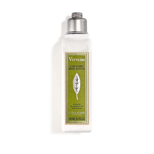 L'Occitane Verbena Body Lotion: Refreshing Lemon Scent, Softening, Moisturizing, With Grape Seed Oil, Shea Butter & Organic Verb