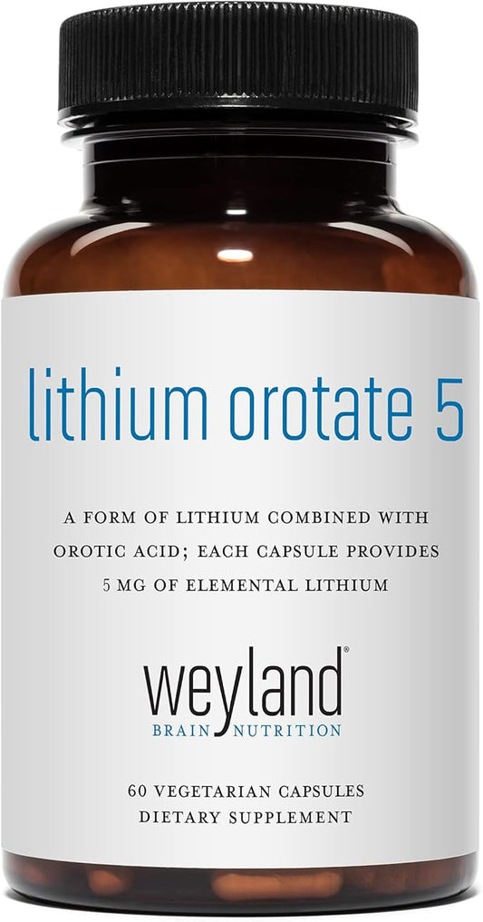 Lithium Orotate - 5mg of Elemental Lithium per Vegetarian Capsule