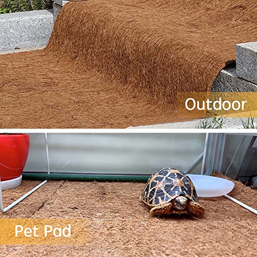 Coco Liner Roll, Yarrdfir 12x40 inch Natural Coconut Liners for Planter Flower Basket, Reptile Carpet, Natural Coconut Fiber mat, Garden Decoration, Animal pet pad - size: 1 Count (Pack of 1)