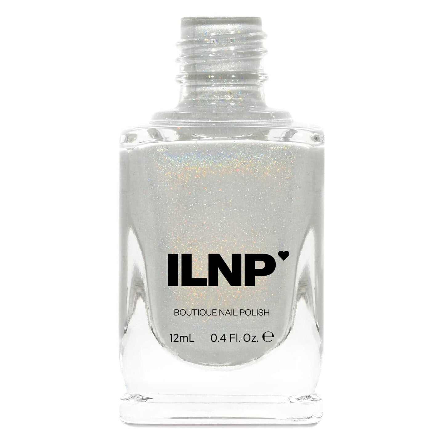 Ilnp Paper Route - Light Grey Holographic Nail Polish