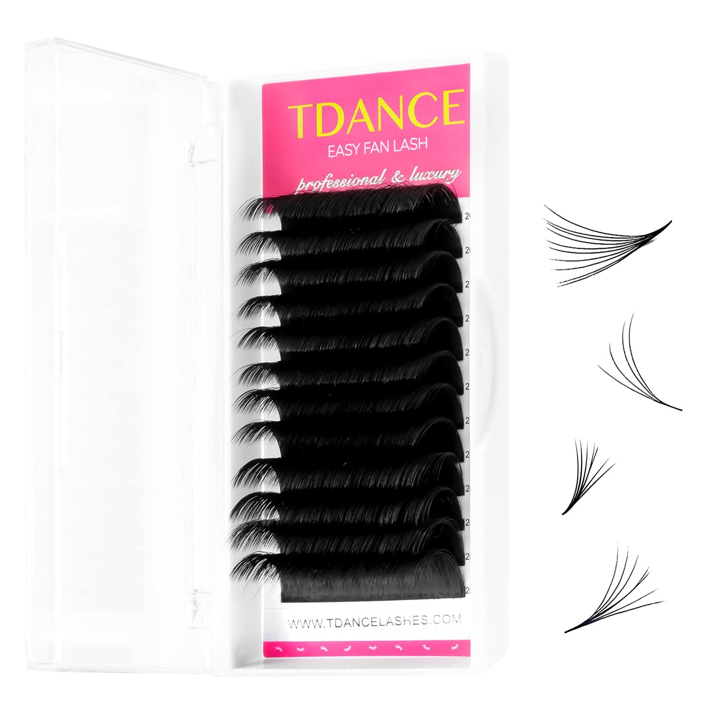Tdance Eyelash Extension Supplies Rapid Blooming Volume Eyelash Extensions Thickness 0.05 D Curl Mix 20-25Mm Easy Fan Volume Las